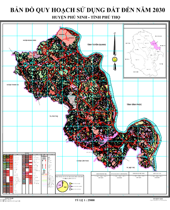 Bản đồ quy hoạch sử dụng đất huyện Phù Ninh, tỉnh Phú Thọ - Ảnh 2.