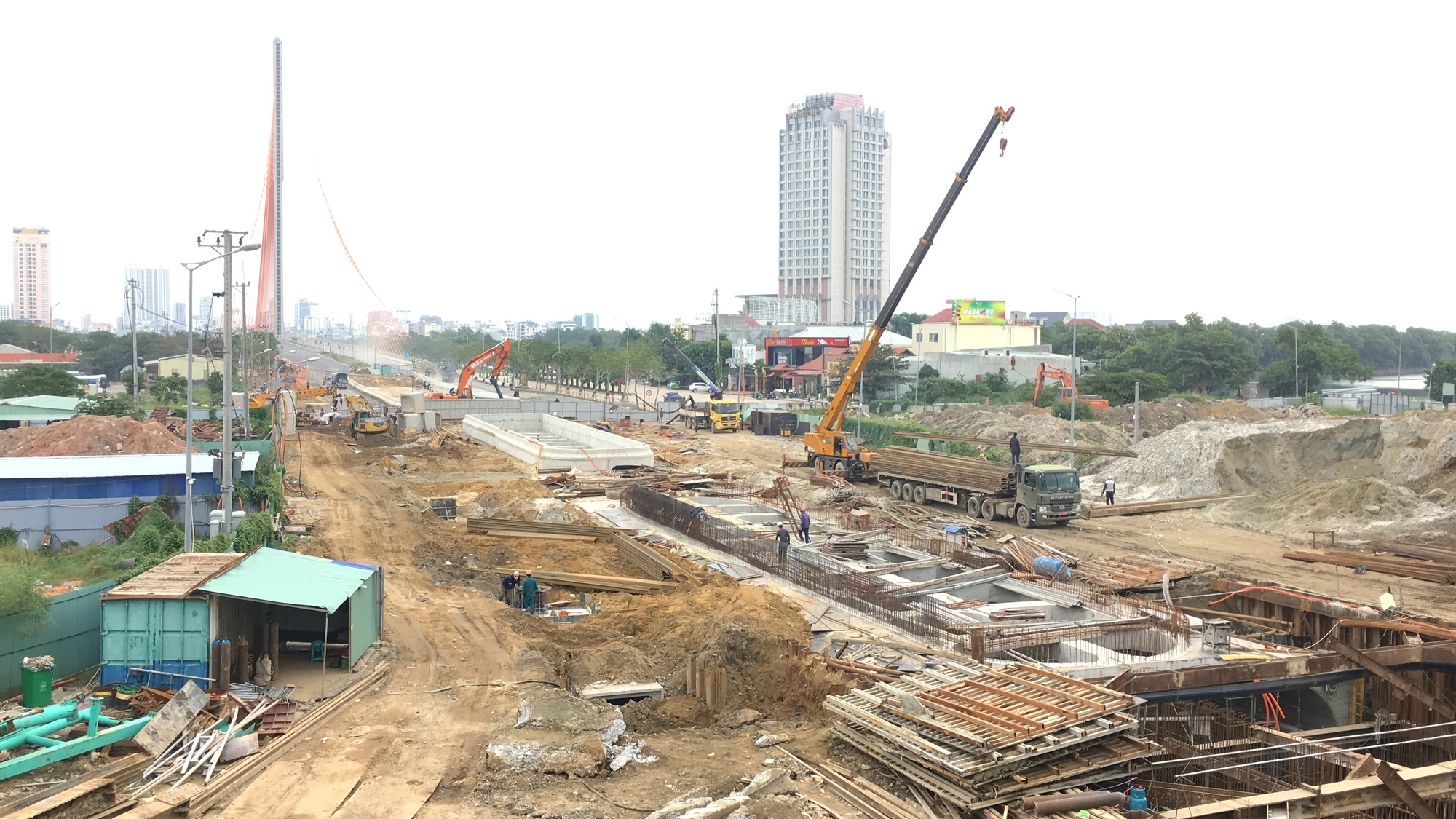 Hình hài hầm chui qua cầu Trần Thị Lý Đà Nẵng sau 20 tháng thi công - Ảnh 10.