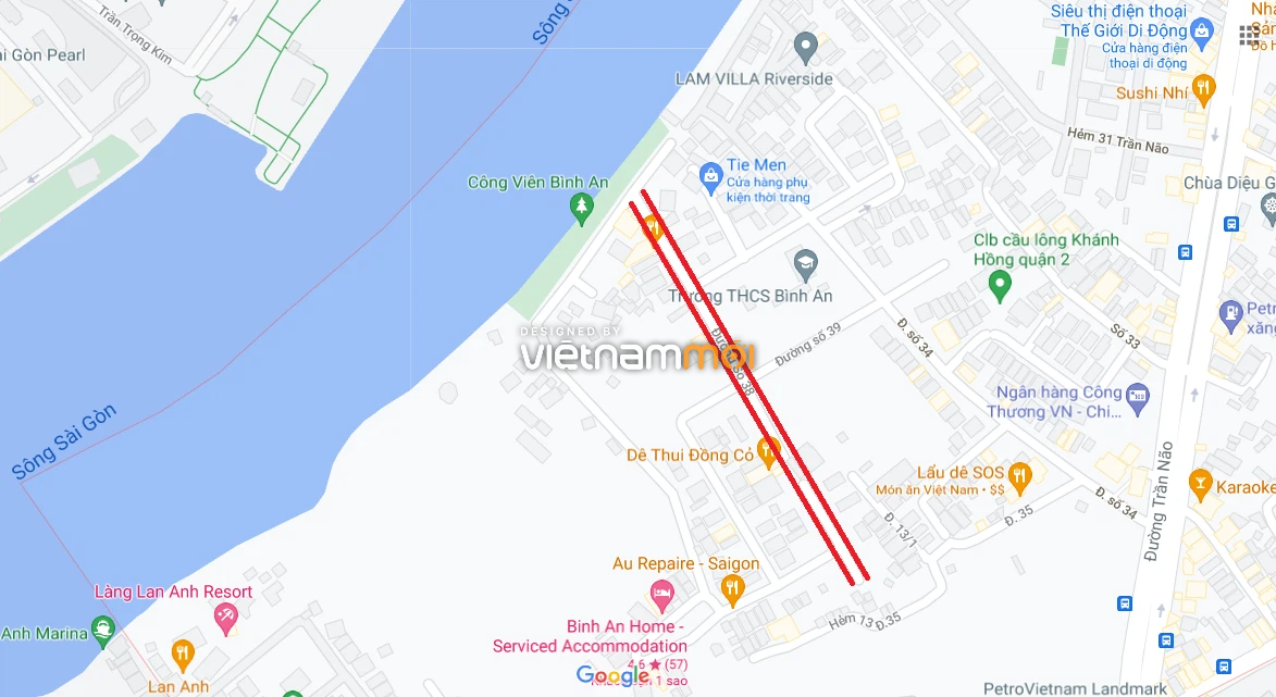 Đường sẽ mở theo quy hoạch ở phường Bình An, quận 2, TP HCM (phần 3) - Ảnh 4.