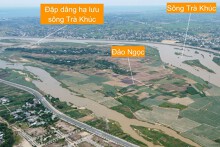 Toàn cảnh Đảo Ngọc trung tâm TP Quảng Ngãi kêu gọi đầu tư khu đô thị sinh thái 187 ha