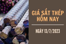 Giá sắt thép xây dựng hôm nay 13/7: Tiếp đà tăng thêm 25 nhân dân tệ/tấn