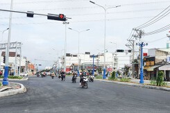 Nút giao gần 360 tỷ đồng tại TP Tân An cơ bản hoàn thành