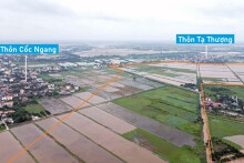 Toàn cảnh vị trí quy hoạch KCN sạch Kim Động 200 ha sắp xây dựng ở Hưng Yên