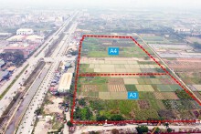 Cận cảnh khu đất hơn 20 ha gần bến xe Đông Anh sắp xây hạ tầng đấu giá