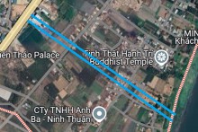 Đường sẽ mở ở xã Phước Thuận, huyện Ninh Phước, tỉnh Ninh Thuận