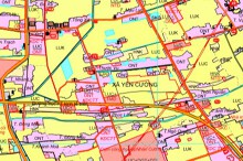 Bản đồ quy hoạch sử dụng đất xã Yên Cường, huyện Ý Yên, tỉnh Nam Định