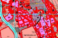 Bản đồ quy hoạch sử dụng đất thị trấn Bến Lức, huyện Bến Lức, tỉnh Long An