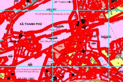 Bản đồ quy hoạch sử dụng đất xã Thanh Phú, huyện Bến Lức, tỉnh Long An