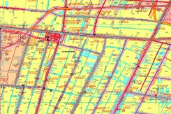 Bản đồ quy hoạch giao thông xã Nhơn Ninh, huyện Tân Thạnh, tỉnh Long An thời kỳ 2021 - 2030
