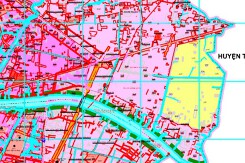Bản đồ quy hoạch sử dụng đất xã Nhơn Thạnh Trung, TP Tân An, tỉnh Long An đến năm 2030