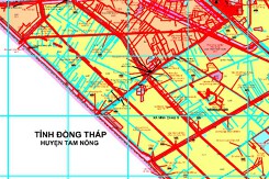 Bản đồ quy hoạch giao thông xã Vĩnh Châu B, huyện Tân Hưng, tỉnh Long An