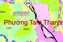 Bản đồ quy hoạch sử dụng đất phường Tam Thanh, tỉnh Lạng Sơn