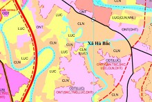 Bản đồ quy hoạch sử dụng đất xã Hà Bắc, TP Hải Phòng