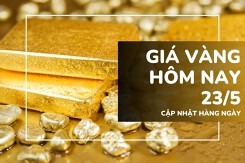 Giá vàng hôm nay 23/5: Vàng SJC và nhẫn trơn giảm thêm 500.000 đồng/lượng, rời mốc 162 triệu