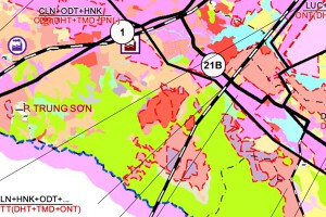 Bản đồ quy hoạch giao thông phường Trung Sơn, tỉnh Ninh Bình thời kỳ 2021 - 2030