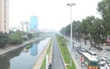 Toàn cảnh con đường dọc sông Tô Lịch chỉ để đi bộ, đi xe đạp