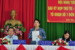 Tiếp xúc cử tri tại Đồng Nai: Dự án lấn sông Đồng Nai được người dân quan tâm