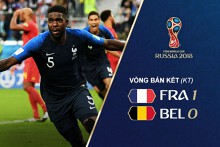 Video bàn thắng, kết quả Pháp vs Bỉ, bán kết World Cup 2018: Mơ giấc mộng hai thập kỉ