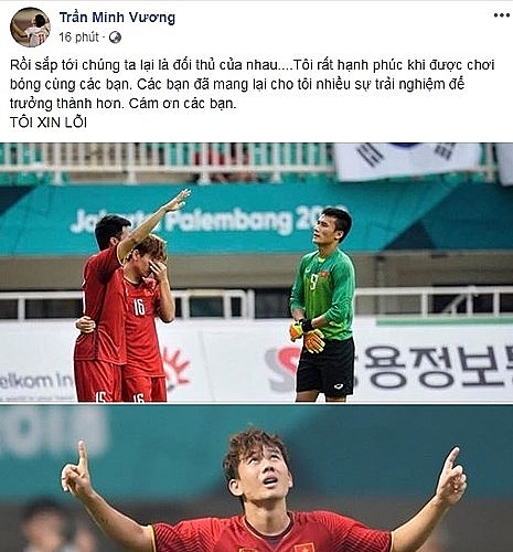 dan cau thu olympic viet nam dong loat viet status xin loi nguoi ham mo