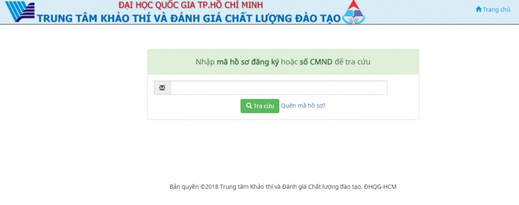 truo ng dh quoc gia tp hcm cong bo ket qua thi danh gia nang luc