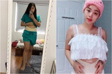 Vừa tháo chỉ sau đẻ mổ 5 ngày, Hải Băng được bác sĩ dặn: 'Em cuốn đai vào bụng nhé!'