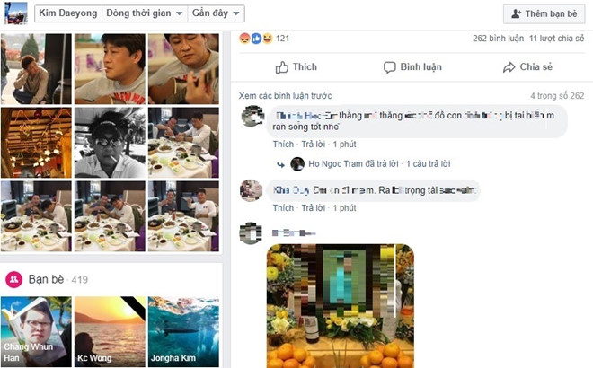 dan mang tim facebook trong tai han quoc de trut gian