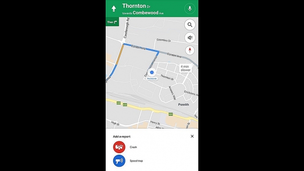google maps thu nghiem tinh nang thong bao chot giao thong