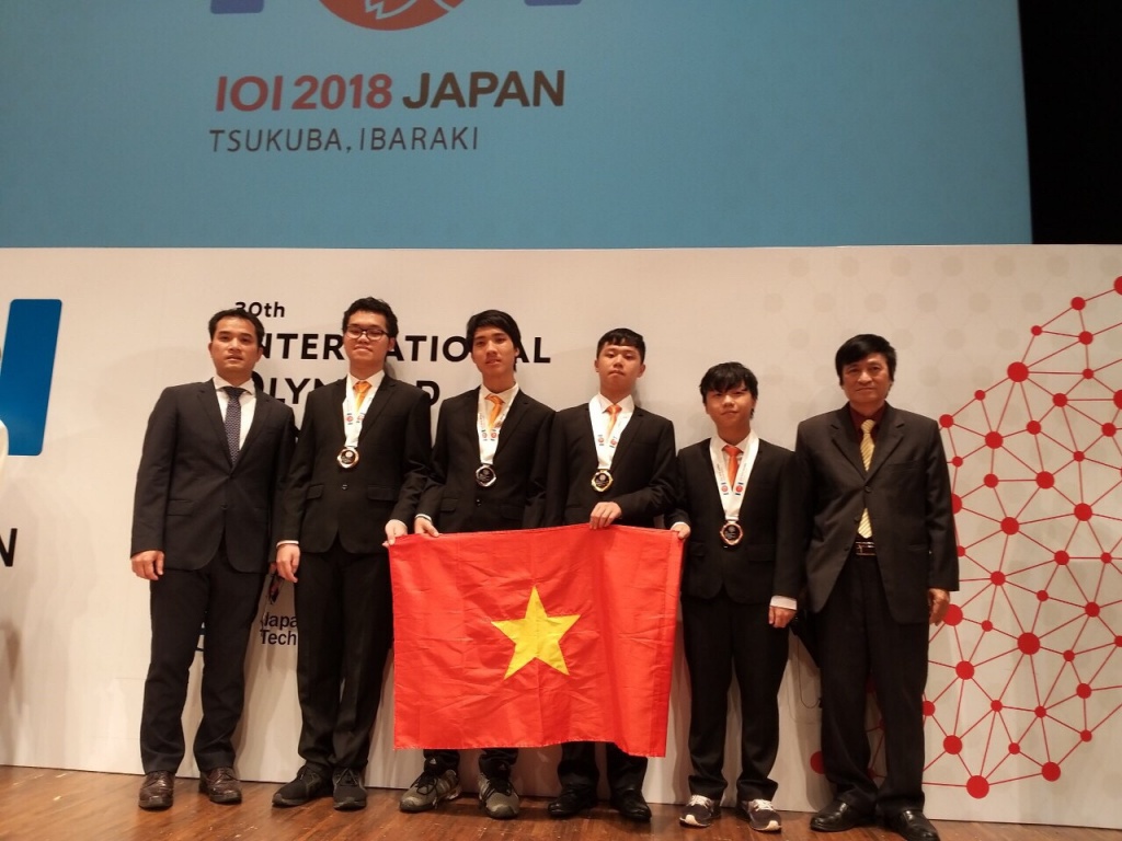hoc sinh viet nam doat huy chuong vang cuoc thi olympic tin hoc quoc te lan thu 30 nam 2018