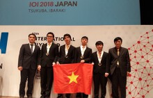 Học sinh Việt Nam đoạt Huy chương Vàng cuộc thi Olympic Tin học quốc tế lần thứ 30 năm 2018