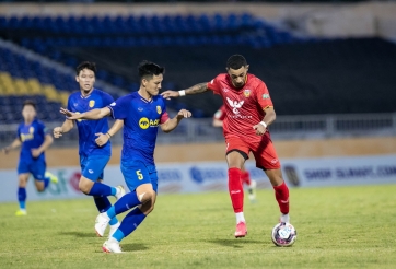Thắng tối thiểu ở 'derby xứ Nghệ', SLNA tạm thời dẫn đầu V-League 2022