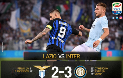 Highlights: Lazio 2-3 Inter (Vòng 38 Serie A)
